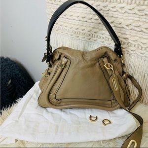 Chloe Medium Paraty Leather Satchel Bag